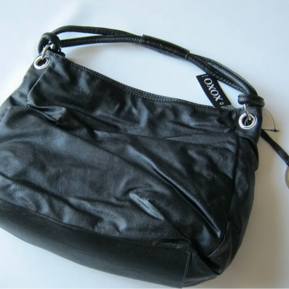 XOXO # XH50169 Intrigue Satchel Women Handbag Black - like New - Picture 4 of 7
